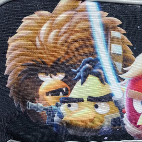 Star Wars Angry Birds Duffle Gym Bag Black Red Ove - Picture 9 of 12